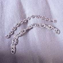 Load image into Gallery viewer, Sterling Silver Pillow Anchor Chain Bracelet