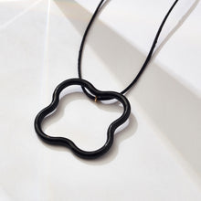 Load image into Gallery viewer, SAINT BOTOLPH Logo Pendant Necklace in Black Enamel