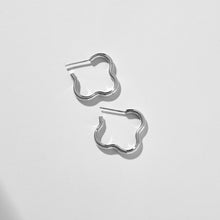 Load image into Gallery viewer, SAINT BOTOLPH Logo Earrings - Medium Hoop in Silver