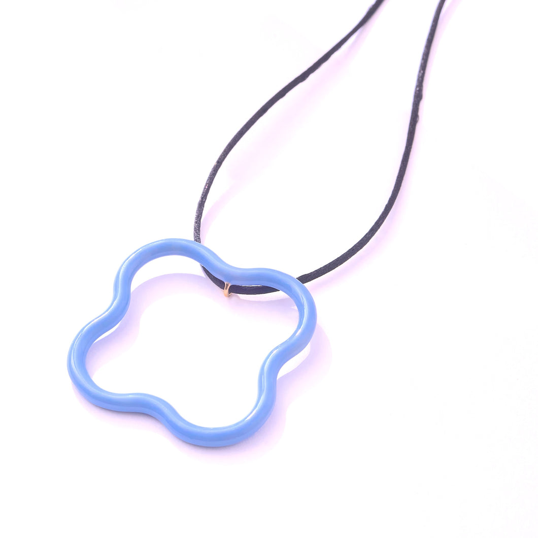 SAINT BOTOLPH Logo Pendant Necklace in Signature Periwinkle