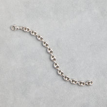 Load image into Gallery viewer, Sterling Silver Pillow Anchor Chain Bracelet
